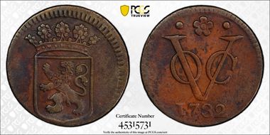 1732 VOC Duit KM-70 N1BN