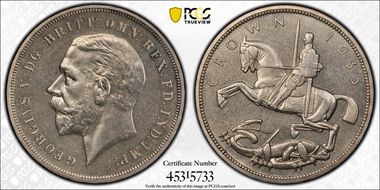 1935 Crown S-4049 .500 Silver SP64