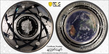 2018 $5 The Earth PR69DCAM