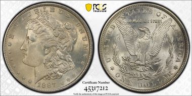 1887 $1 MS63