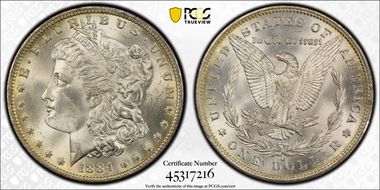 1884-O $1 MS64