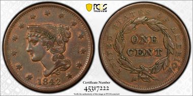1842 1C Large Date N1BN