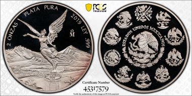 2019-Mo 2 Onza Libertad Ag PR68DCAM