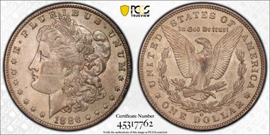 1886-O $1 AU55