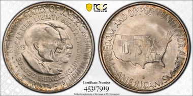 1953-S 50C Washington-Carver MS66