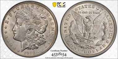 1921-D $1 MS62