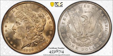 1889 $1 MS65
