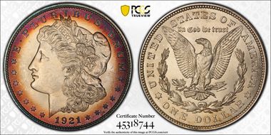 1921 $1 Morgan N1