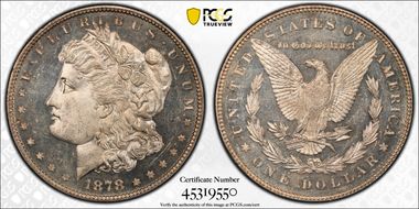 1878 7TF $1 Reverse of 1878 MS64PL