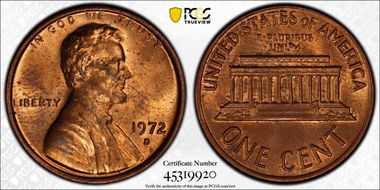 1972-D 1C MS63RB
