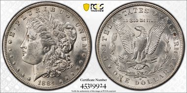 1884-O $1 MS62