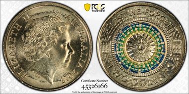 2017 $2 Lest We Forget Colorized MS66