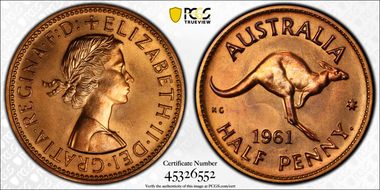 1961 Y. (p) 1/2D PR65RD