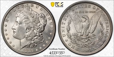 1887 $1 MS63