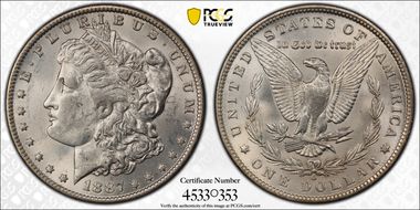 1887-O $1 MS62