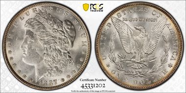 1887 $1 MS63