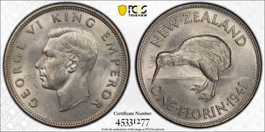 1941 Florin KM-10.1  Ag MS63