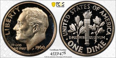 1960 10C PR66DCAM