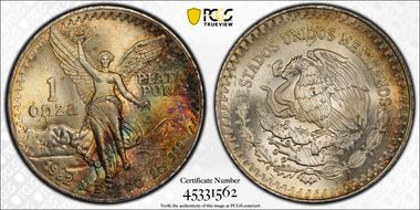 1982-Mo Onza Libertad Ag MS68