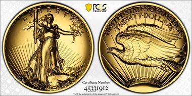 2009 $20 Ultra High Relief MS70PL