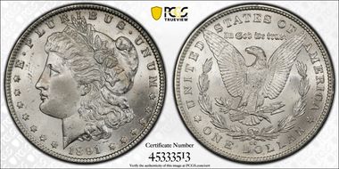 1891-CC $1 MS64