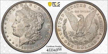 1878 8TF $1 MS61