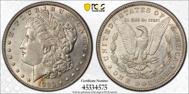 1893 $1 AU53