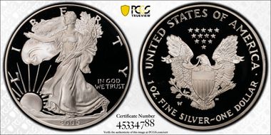 2005-W $1 Silver Eagle PR70DCAM
