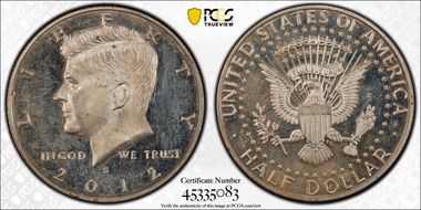 2012-S 50C Silver PR58