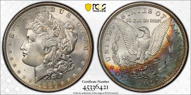 1886 $1 MS66