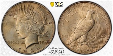 1934 $1 MS64