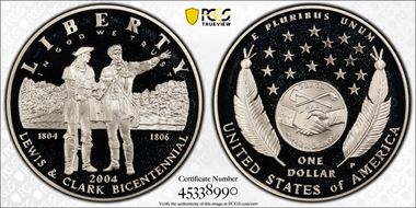 2004-P $1 Lewis & Clark PR68DCAM