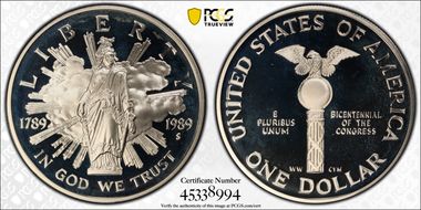 1989-S $1 Congress PR68DCAM
