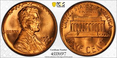1964-D 1C MS66RD
