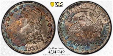 1831 50C O-111 MS63
