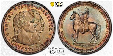 1900 $1 Lafayette MS65+