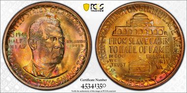 1946-S 50C Booker T. Washington MS67+