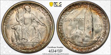 1936-D 50C San Diego MS67