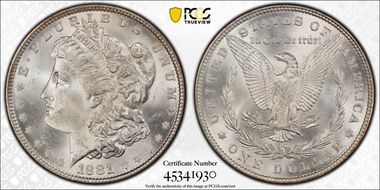1881 $1 MS64