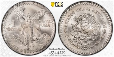 1988-Mo Onza Libertad Ag MS67