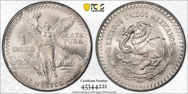 1988-Mo Onza Libertad Ag MS68