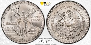 1988-Mo Onza Libertad Ag MS68