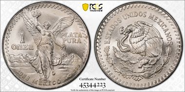 1988-Mo Onza Libertad Ag MS68