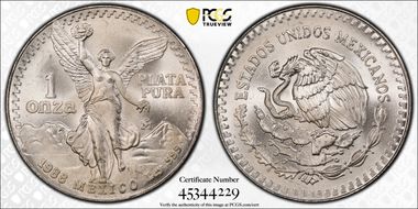 1988-Mo Onza Libertad Ag MS67