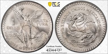 1988-Mo Onza Libertad Ag MS68