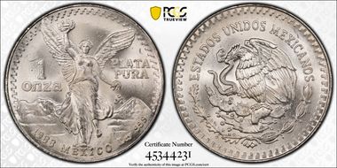 1988-Mo Onza Libertad Ag MS67