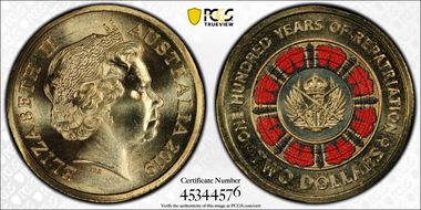 2019-C $2 100 Years of Repatriation Colorized MS68