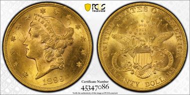 1899 $20 MS61