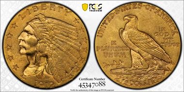 1912 $2.50 MS63