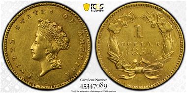 1854 G$1 Type 2 N1
